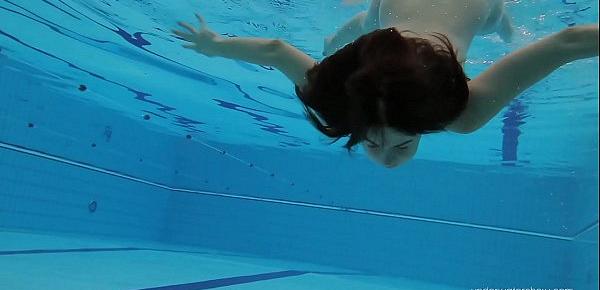 Hot tits Katy Soroka brunette teen underwater naked